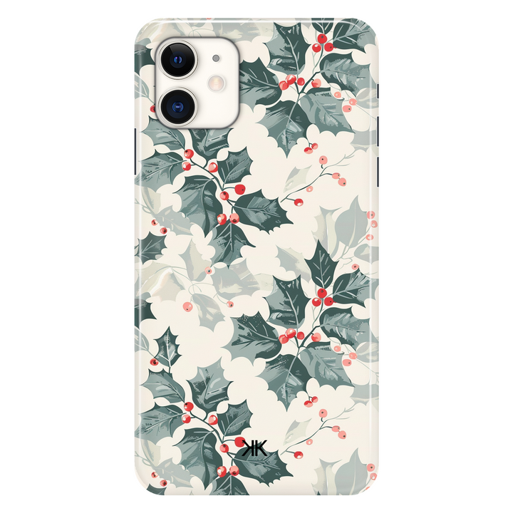 Christmas Holly phone case for iPhone 11