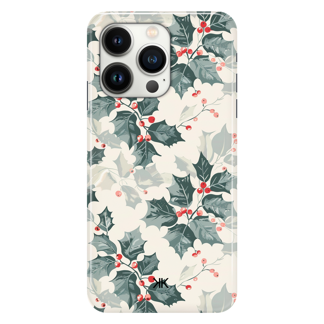 Christmas Holly phone case for iPhone 13 Pro