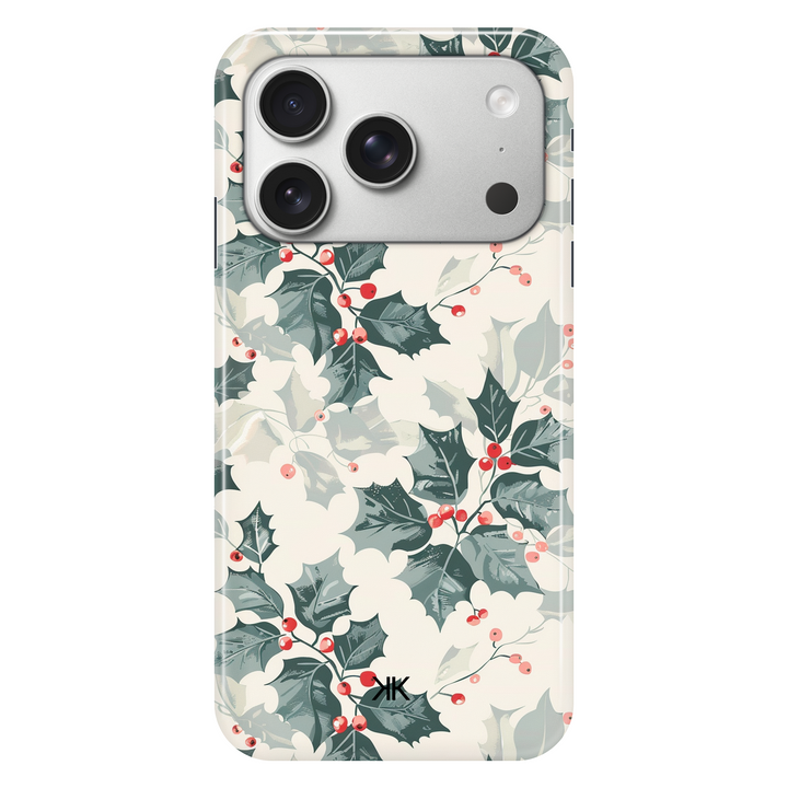 Christmas Holly phone case for iPhone 17 Pro