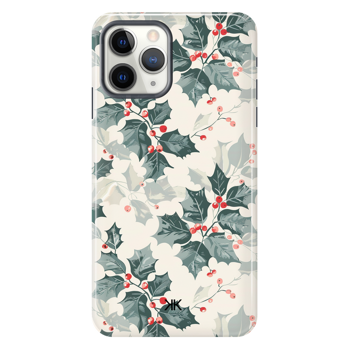Christmas Holly Phone Case - Tough Case - iphone-11-pro