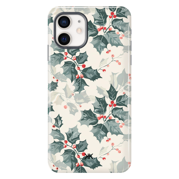 Christmas Holly Phone Case - Tough Case - iphone-12