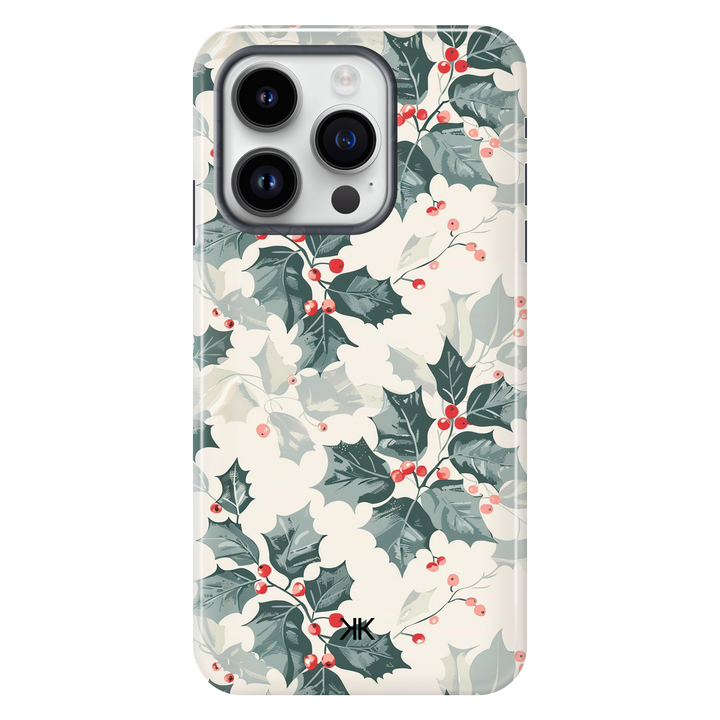 Christmas Holly Phone Case - Tough Case - iphone-14-pro