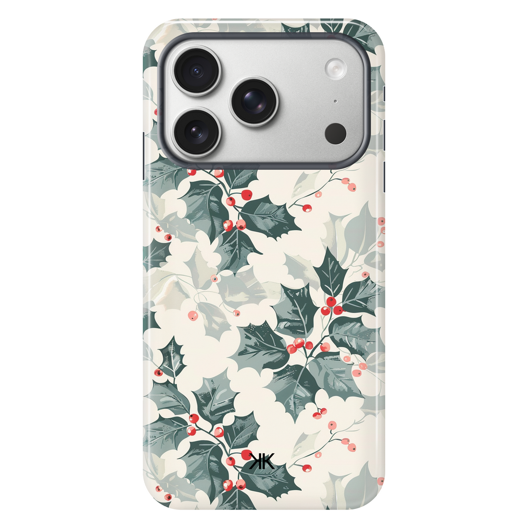 Christmas Holly Phone Case - Tough Case - iphone-17-pro
