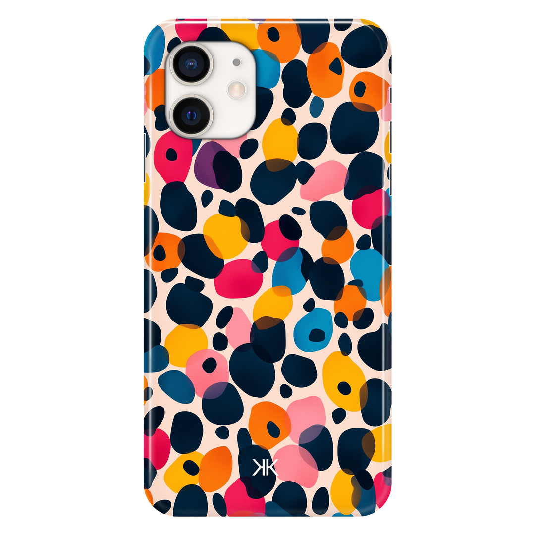 Coloured Cheetah phone case for iPhone 12