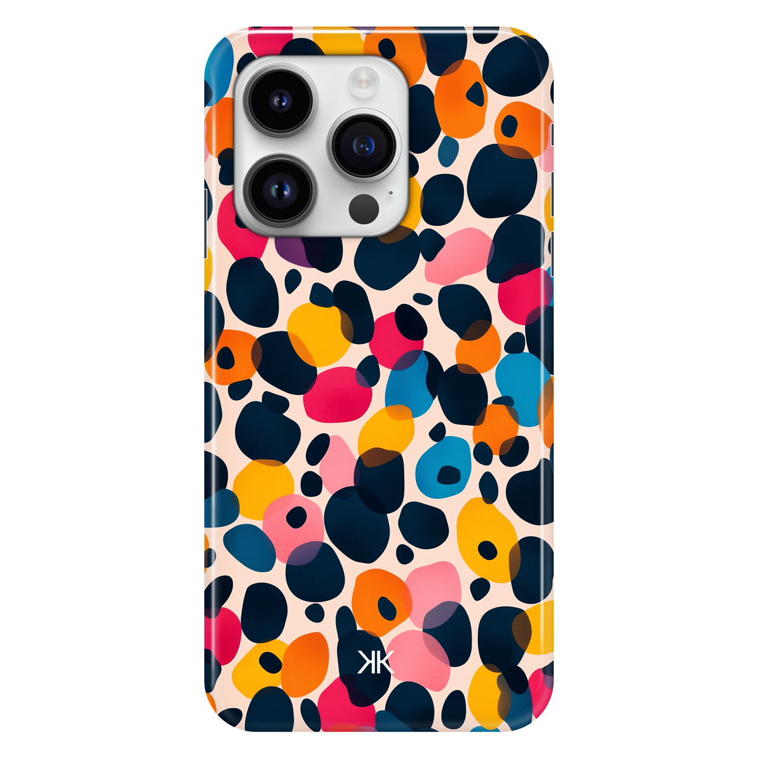 Coloured Cheetah phone case for iPhone 14 Pro