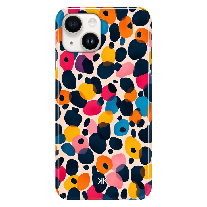 Coloured Cheetah phone case for iPhone 14