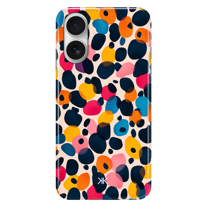 Coloured Cheetah phone case for iPhone 16