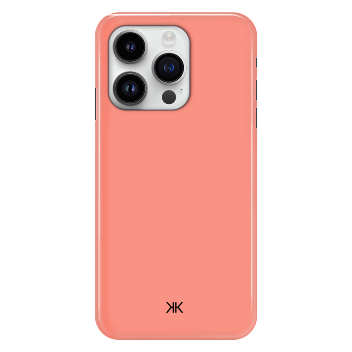 Pastel Coral phone case for iPhone 14 Pro