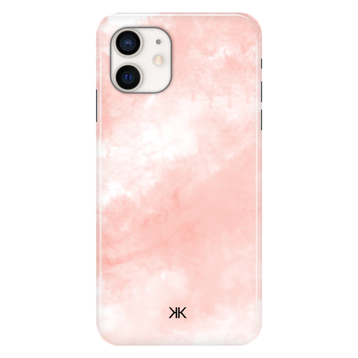 Pastel Coral Tie Dye phone case for iPhone 12