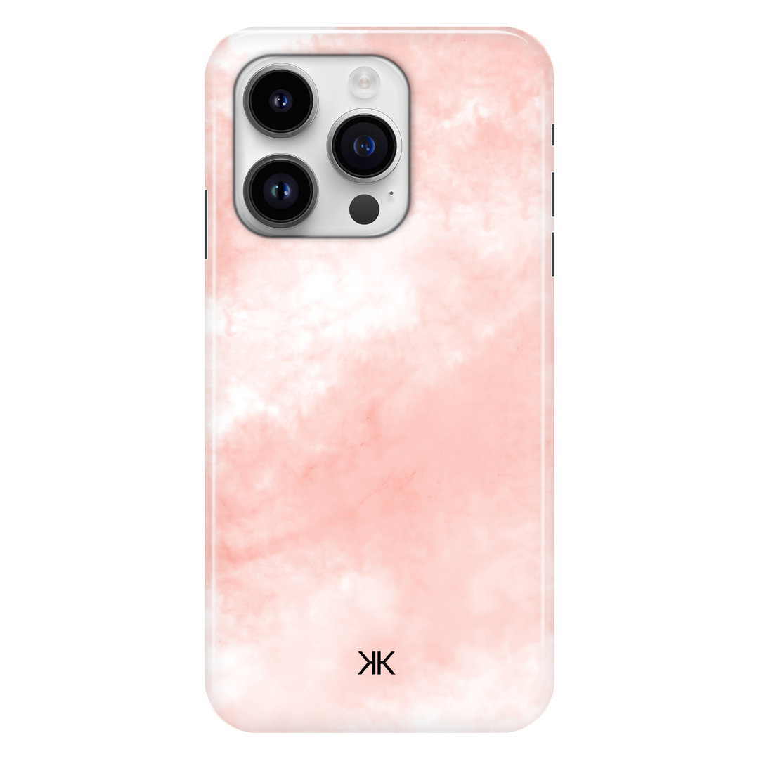 Pastel Coral Tie Dye phone case for iPhone 14 Pro