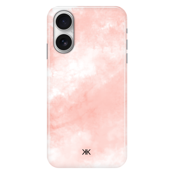 Pastel Coral Tie Dye phone case for iPhone 16