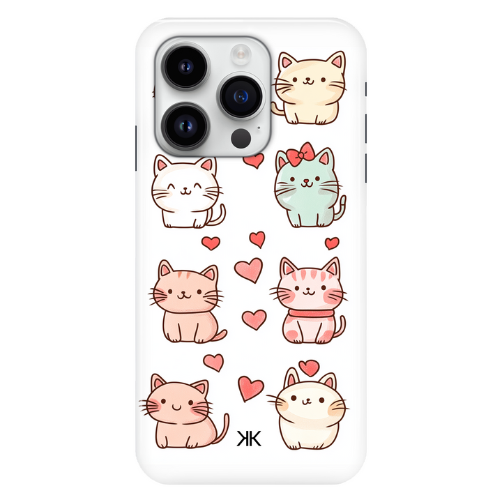 Cute Kitty Cat phone case for iPhone 14 Pro