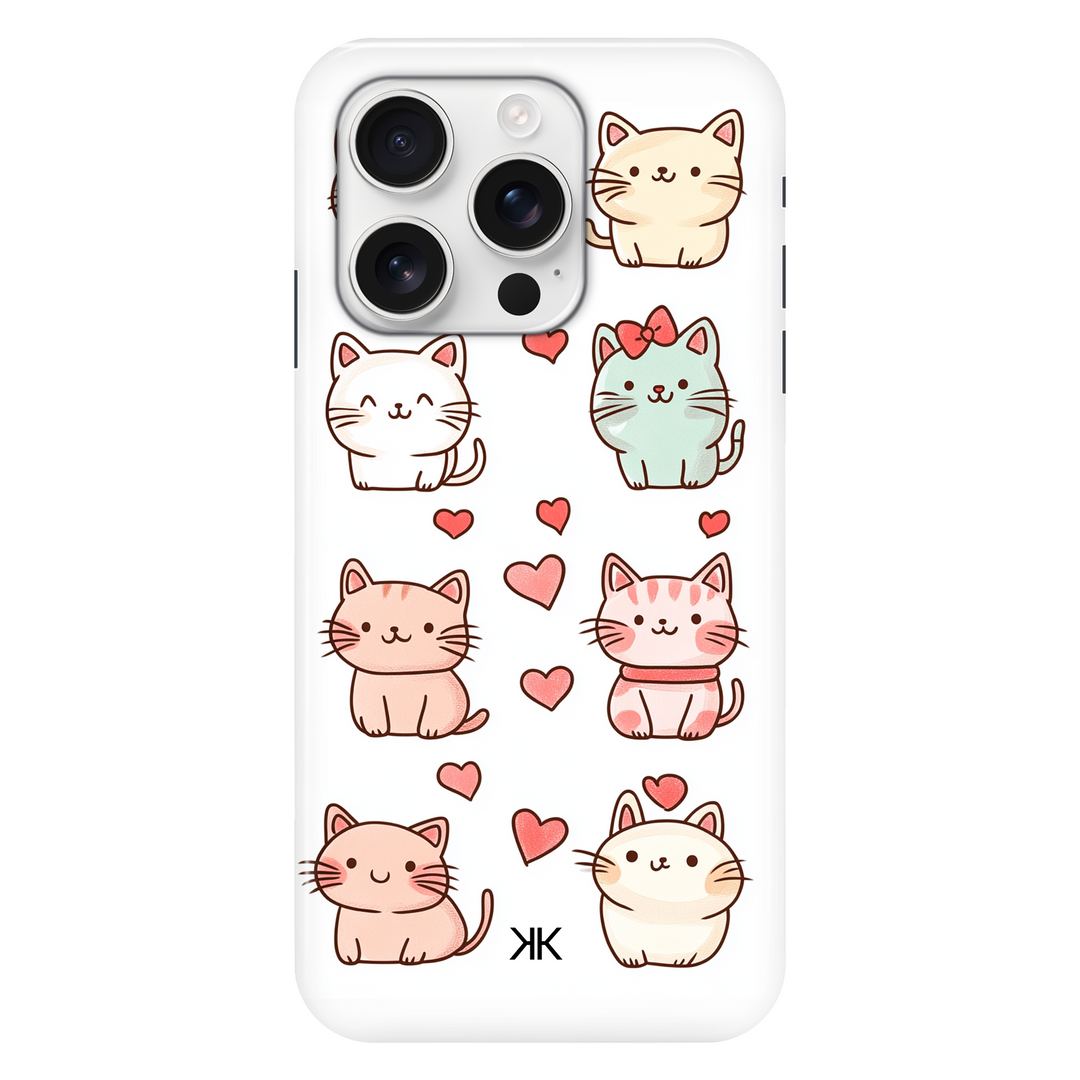 Cute Kitty Cat phone case for iPhone 16 Pro