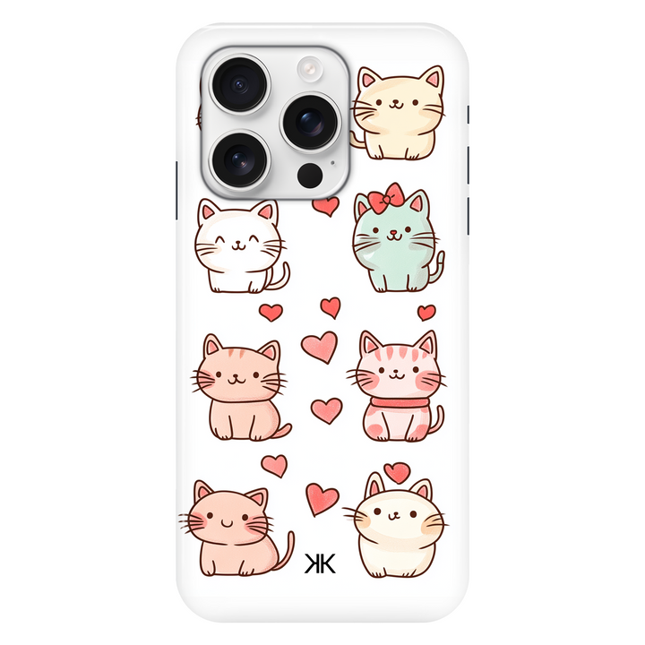 Cute Kitty Cat phone case for iPhone 16 Pro
