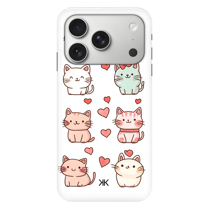 Cute Kitty Cat phone case for iPhone 17 Pro