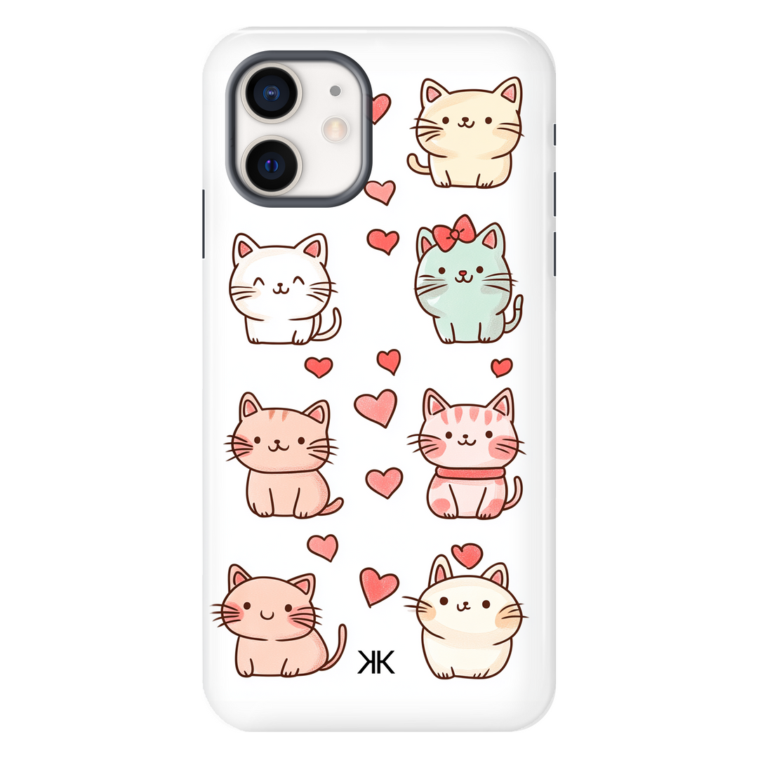 Cute Kitty Cat Phone Case - Tough Case - iphone-12