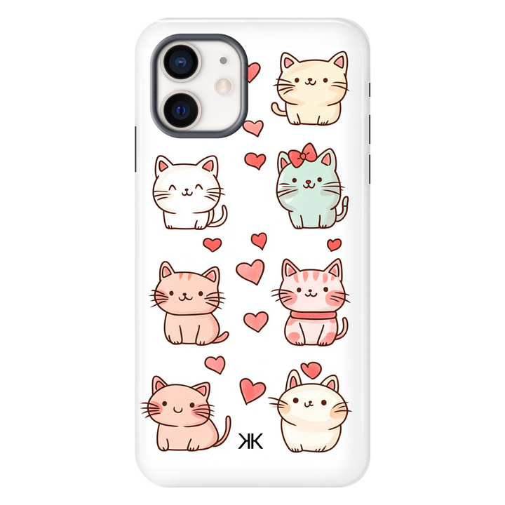 Cute Kitty Cat Phone Case - Tough Case - iphone-12