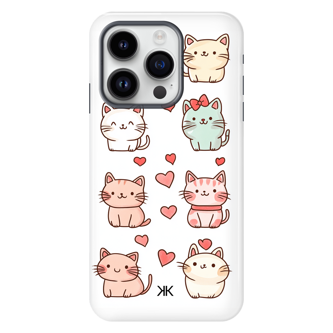 Cute Kitty Cat Phone Case - Tough Case - iphone-14-pro
