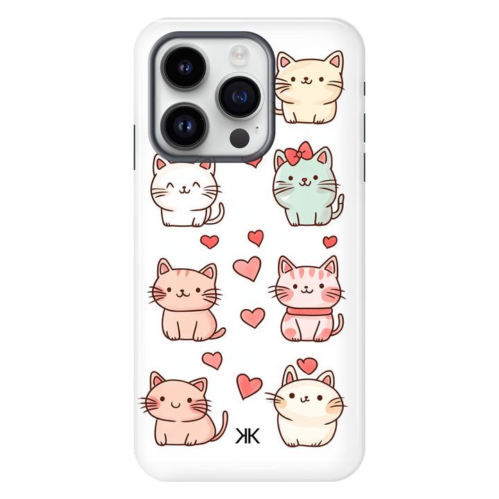 Cute Kitty Cat Phone Case - Tough Case - iphone-14-pro