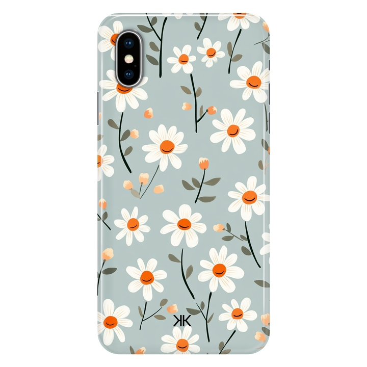 Daisies on Blue phone case for iPhone X
