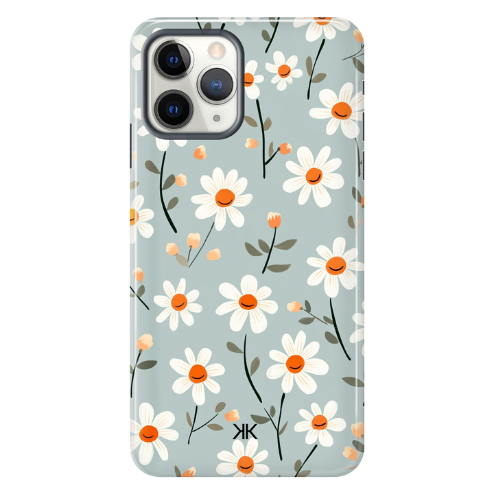 Daisies on Blue Phone Case - Tough Case - iphone-11-pro