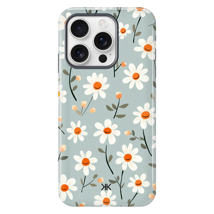 Daisies on Blue Phone Case - Tough Case - iphone-16-pro
