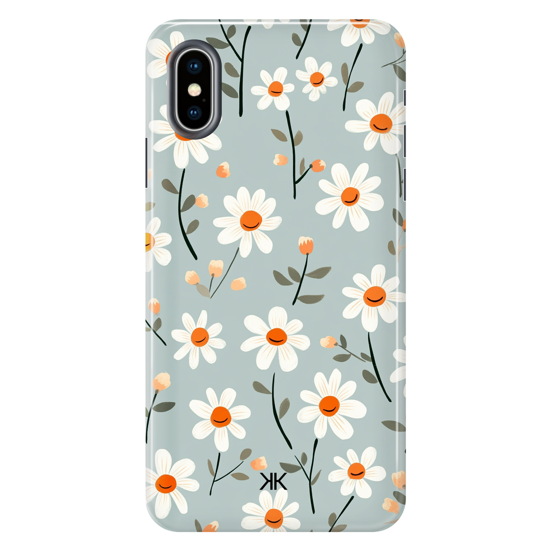 Daisies on Blue Phone Case - Tough Case - iphone-x