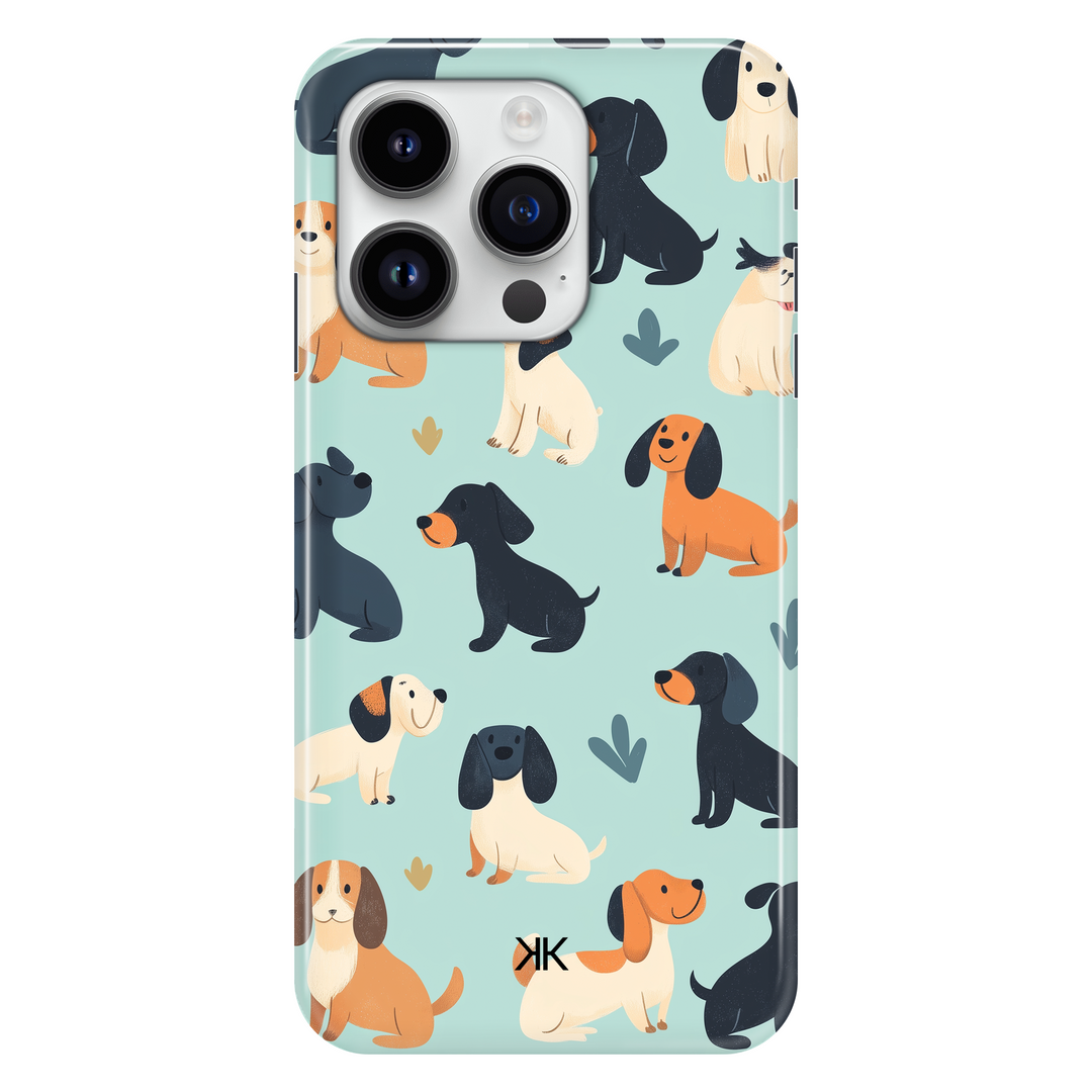 Blue Dogs phone case for iPhone 14 Pro