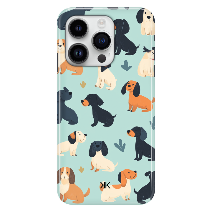 Blue Dogs phone case for iPhone 14 Pro
