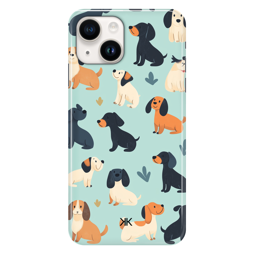 Blue Dogs phone case for iPhone 14