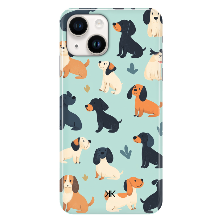 Blue Dogs phone case for iPhone 14