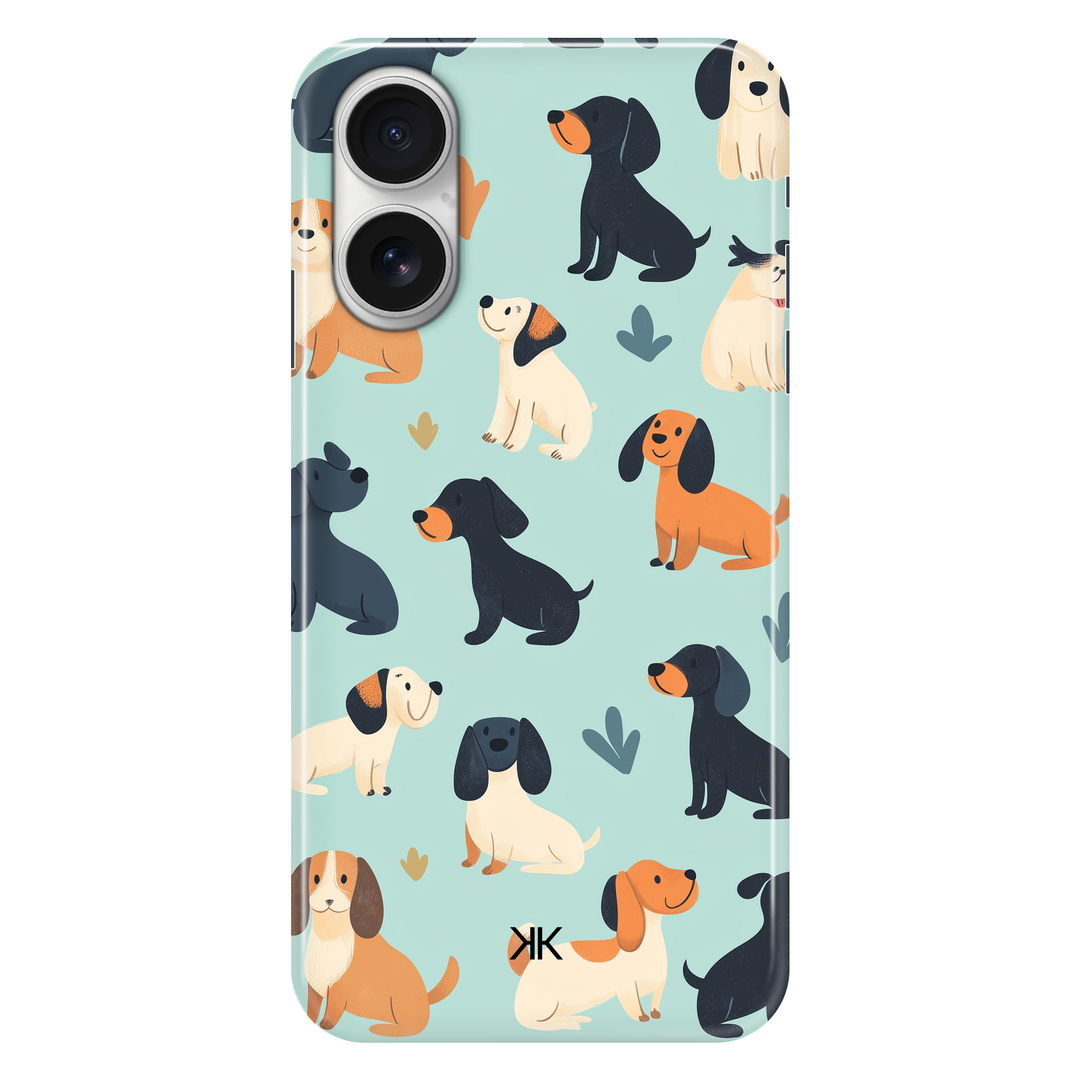 Blue Dogs phone case for iPhone 16