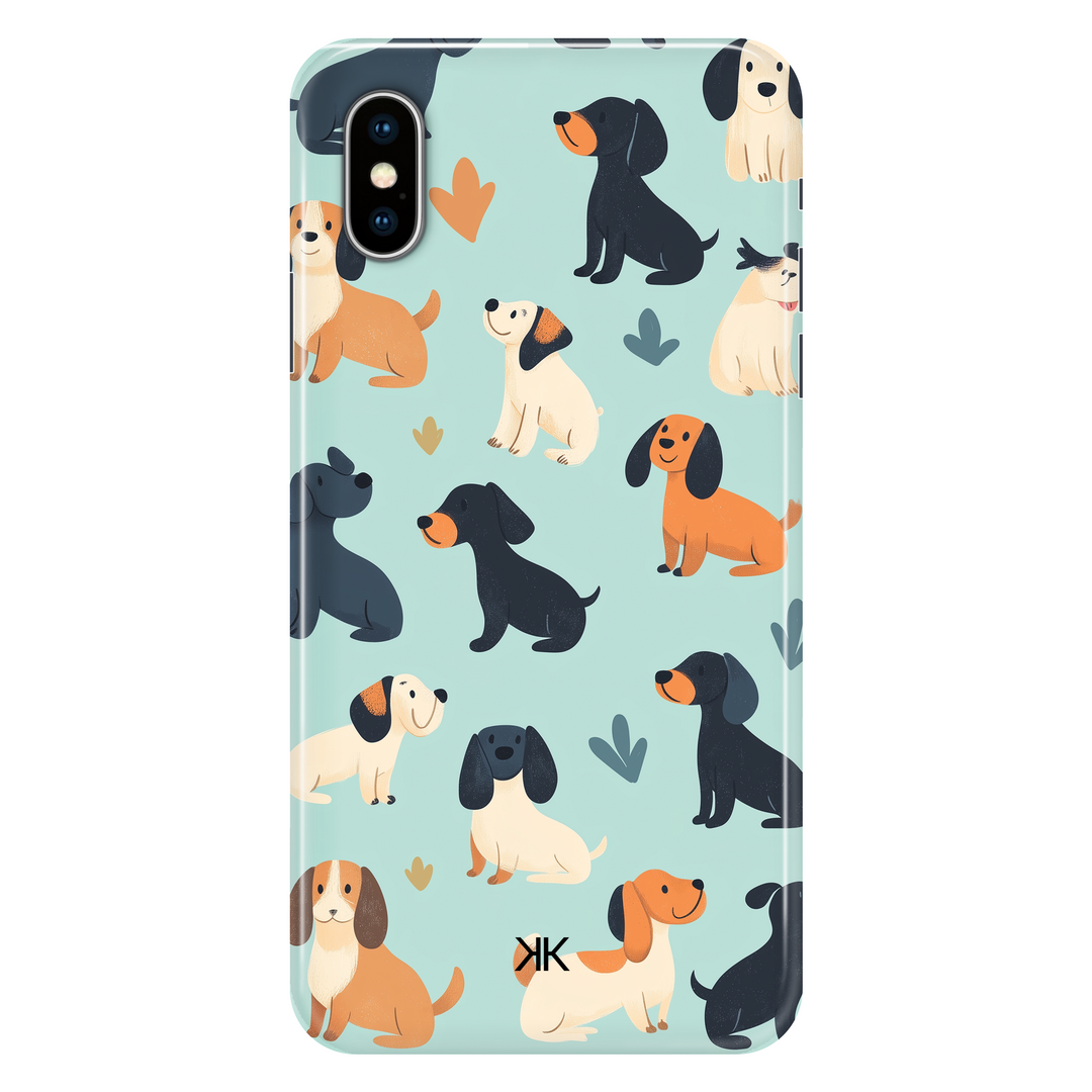 Blue Dogs phone case for iPhone X