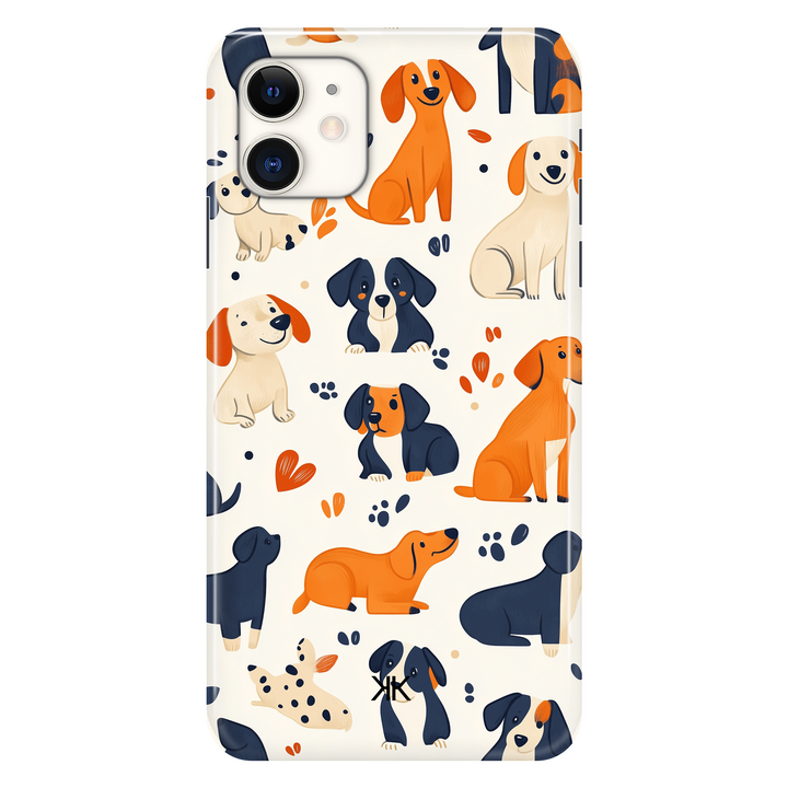 White Dogs phone case for iPhone 11