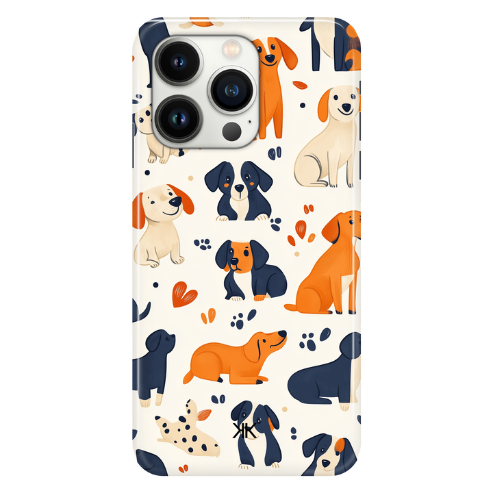 White Dogs phone case for iPhone 13 Pro