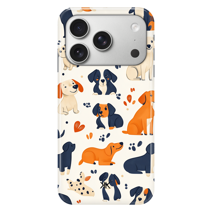 White Dogs phone case for iPhone 17 Pro