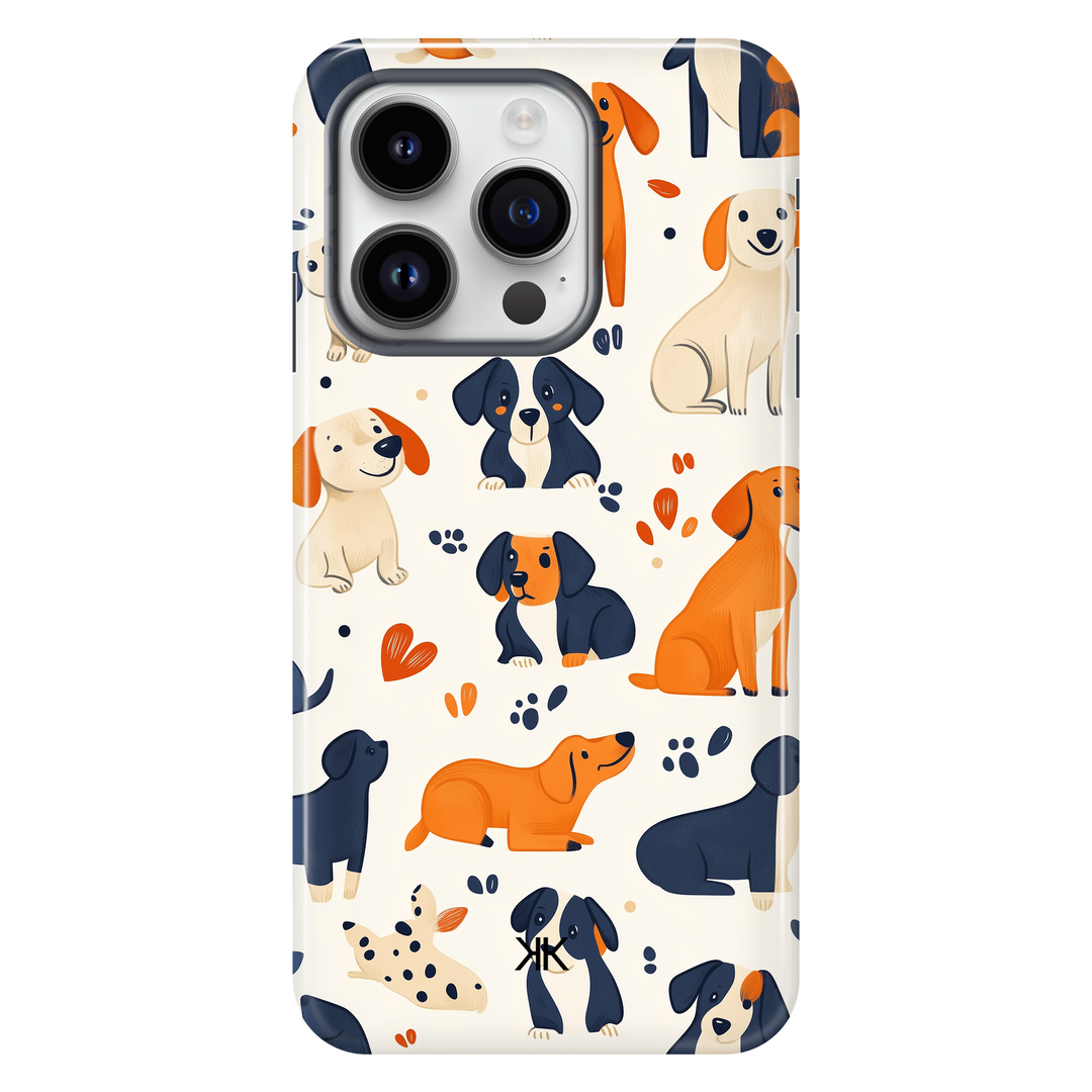 White Dogs Phone Case - Tough Case - iphone-14-pro