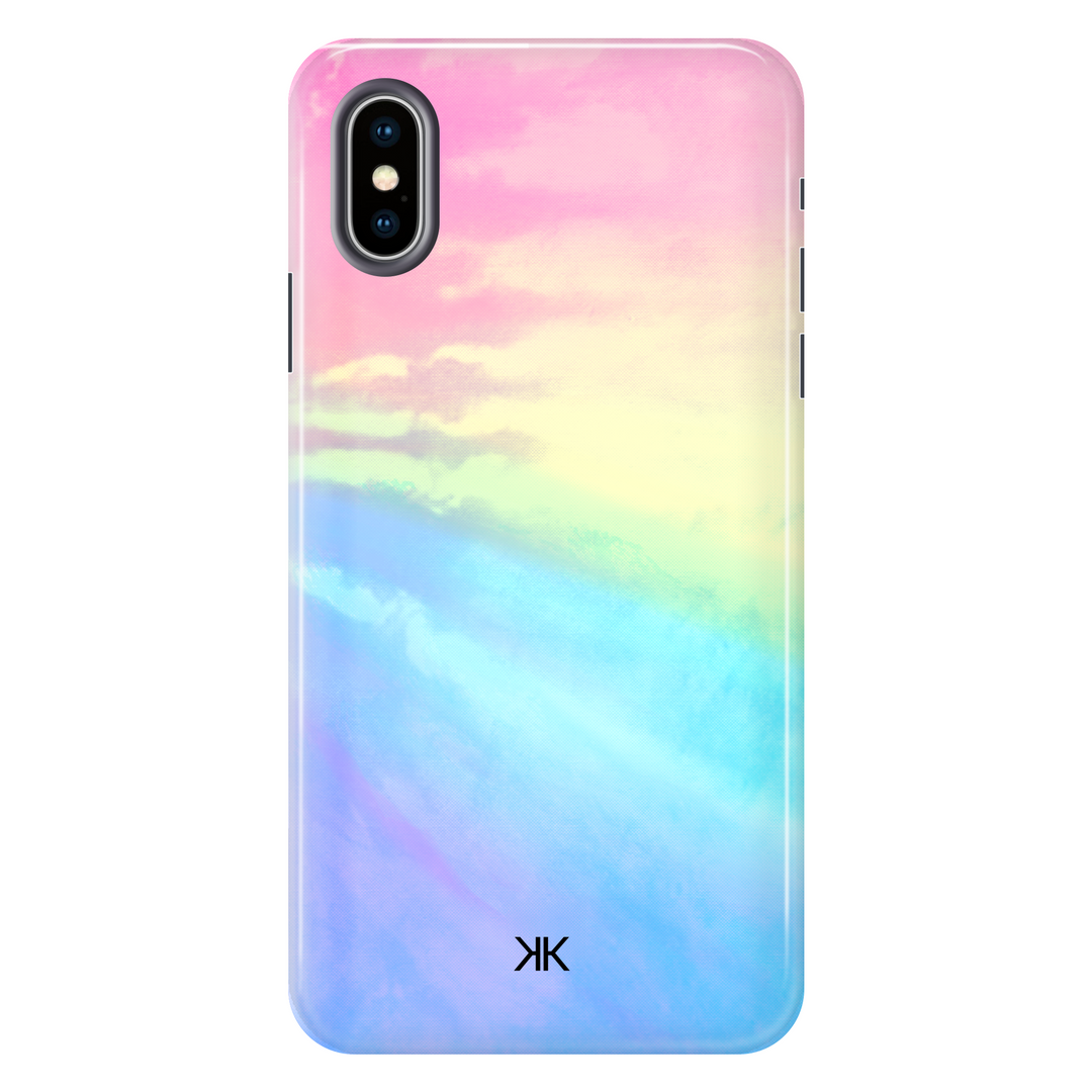 Dream Rainbow Tie Dye tough phone case for iPhone X