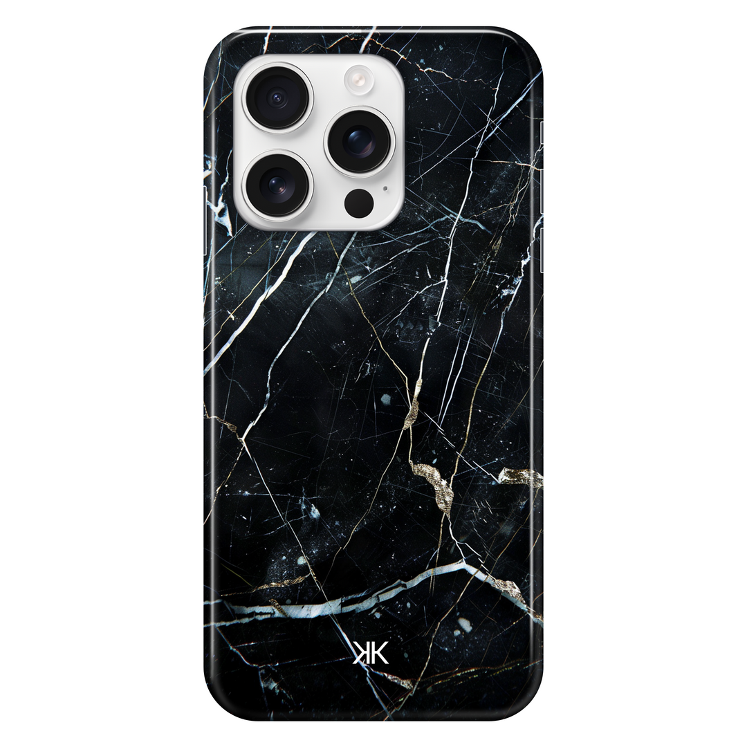 Ebony Marble phone case for iPhone 16 Pro