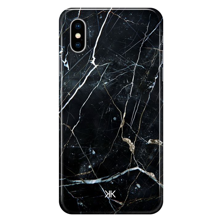 Ebony Marble phone case for iPhone X