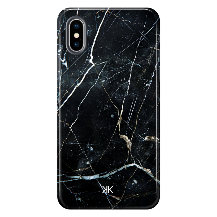 Ebony Marble Phone Case - Tough Case - iphone-x