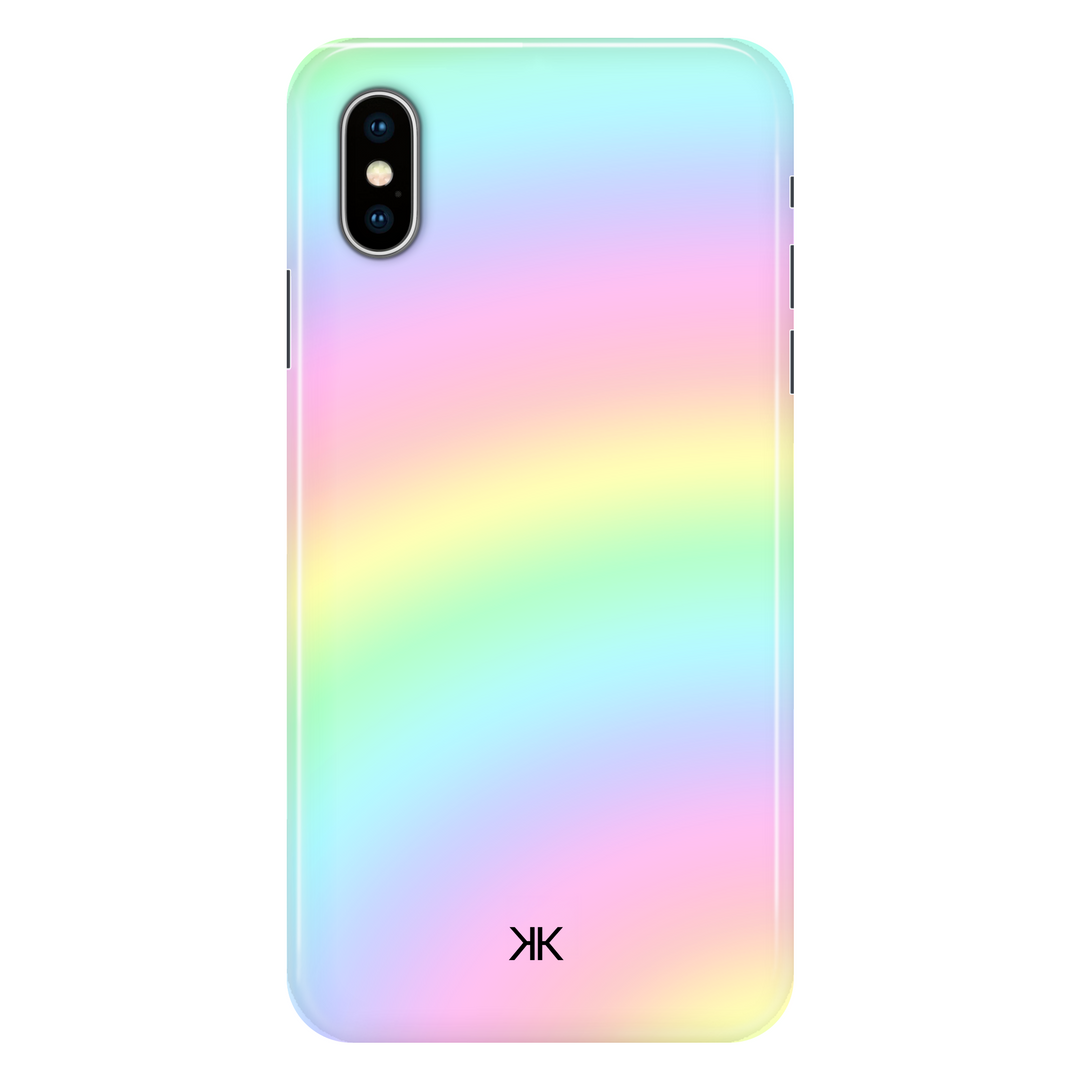 Faded Rainbow Tie Dye phone case for iPhone X