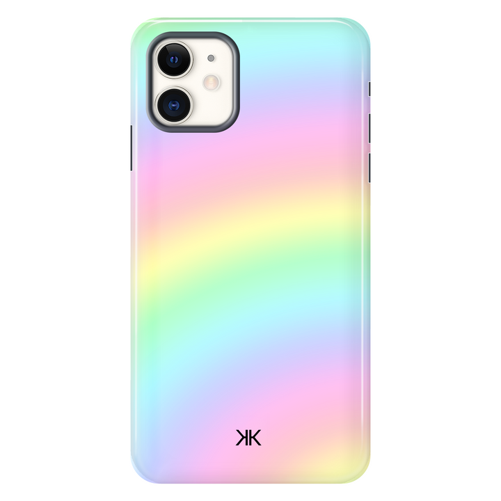 Faded Rainbow Tie Dye tough phone case for iPhone 11