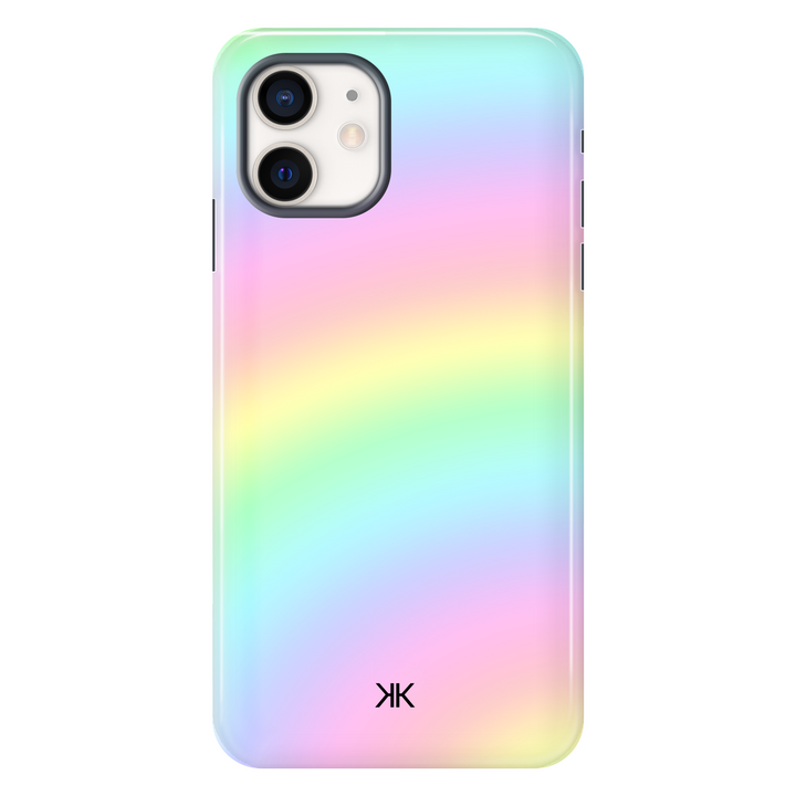 Faded Rainbow Tie Dye tough phone case for iPhone 12