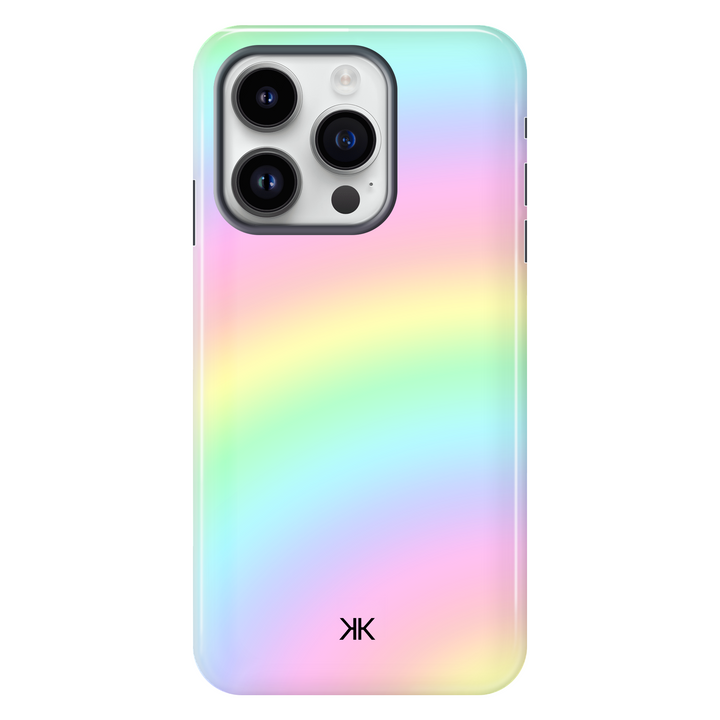 Faded Rainbow Tie Dye tough phone case for iPhone 14 Pro