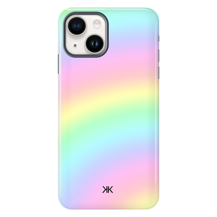 Faded Rainbow Tie Dye tough phone case for iPhone 14