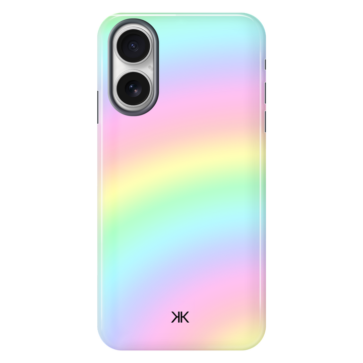 Faded Rainbow Tie Dye tough phone case for iPhone 16