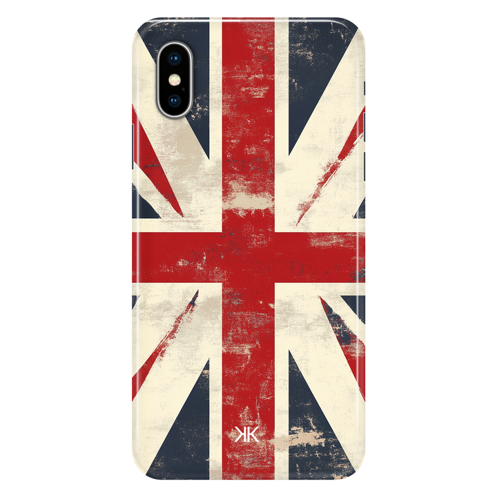 Faded Union Jack phone case for iPhone X