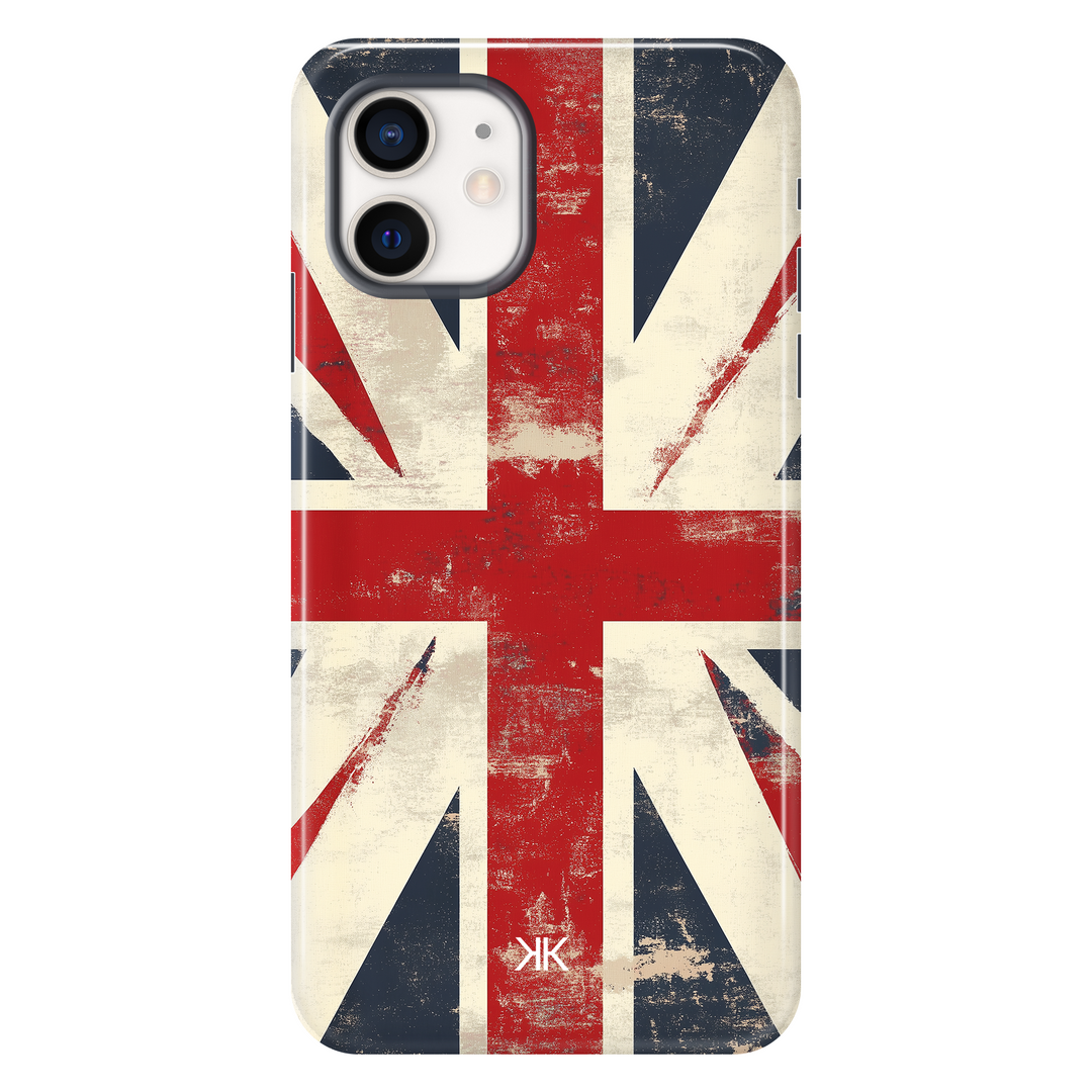 Faded Union Jack Phone Case - Tough Case - iphone-12