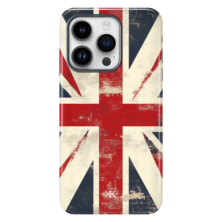 Faded Union Jack Phone Case - Tough Case - iphone-14-pro